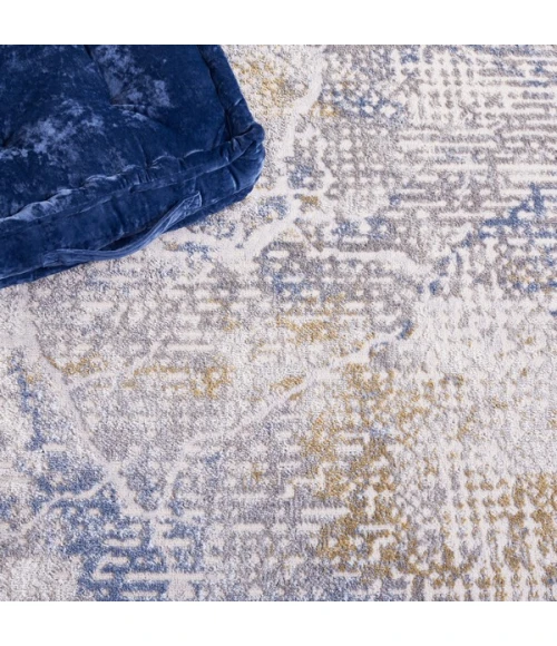 Safavieh Palma Beige / Light Blue PAM346 2 ft. 2 in. X 9 ft. Runner Rug