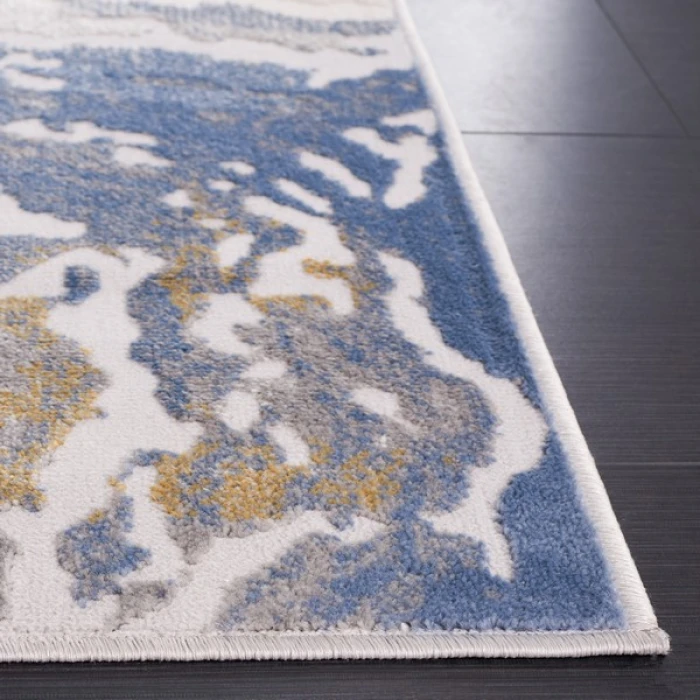 Safavieh Palma Beige / Light Blue PAM348 6 ft. 7 in. X 6 ft. 7 in. Square Rug