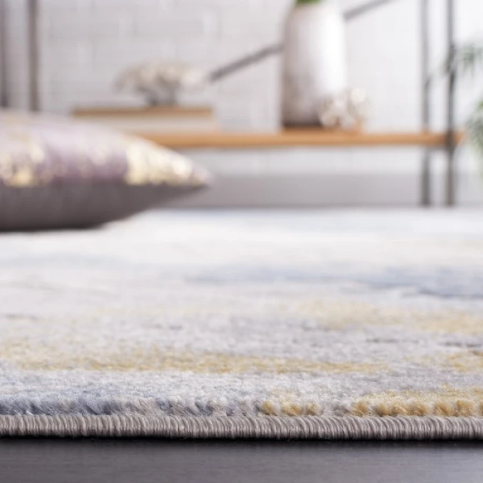Safavieh Palma Beige / Light Blue PAM348 6 ft. 7 in. X 6 ft. 7 in. Square Rug