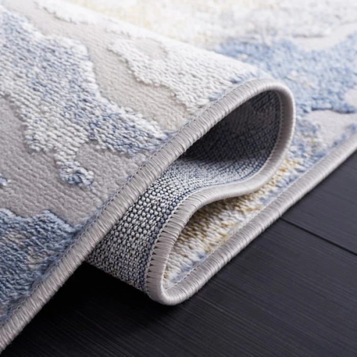Safavieh Palma Beige / Light Blue PAM348 6 ft. 7 in. X 6 ft. 7 in. Square Rug