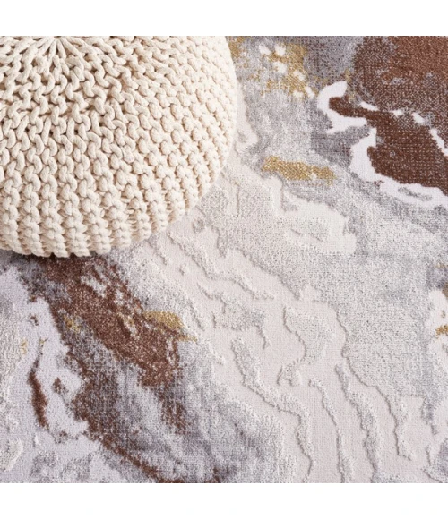 Safavieh Palma Beige / Brown PAM348 2 ft. 2 in. X 9 ft. Runner Rug