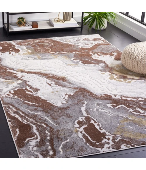 Safavieh Palma Beige / Brown PAM348 9 ft. X 12 ft. Rectangle Rug