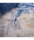 Safavieh Palma Beige / Blue PAM350 6 ft. 7 in. X 6 ft. 7 in. Round Rug