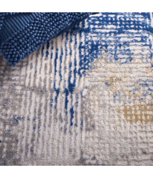 Safavieh Palma Beige / Blue PAM350 6 ft. 7 in. X 6 ft. 7 in. Round Rug