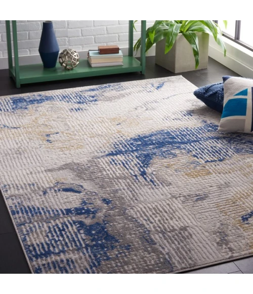 Safavieh Palma Beige / Blue PAM350 8 ft. X 10 ft. Rectangle Rug