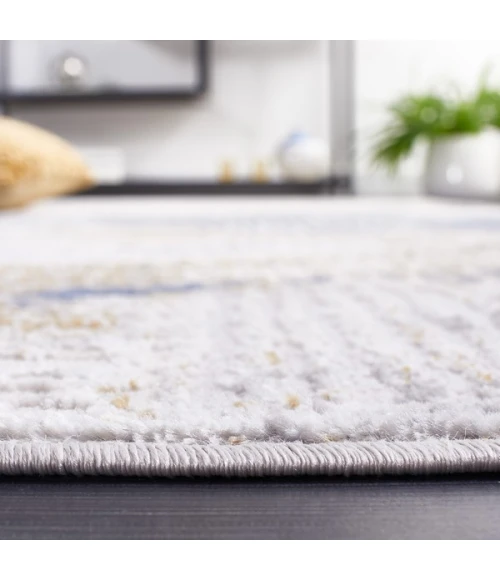 Safavieh Palma Beige / Light Blue PAM350 6 ft. 7 in. X 6 ft. 7 in. Square Rug
