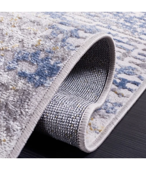 Safavieh Palma Beige / Light Blue PAM350 6 ft. 7 in. X 6 ft. 7 in. Square Rug