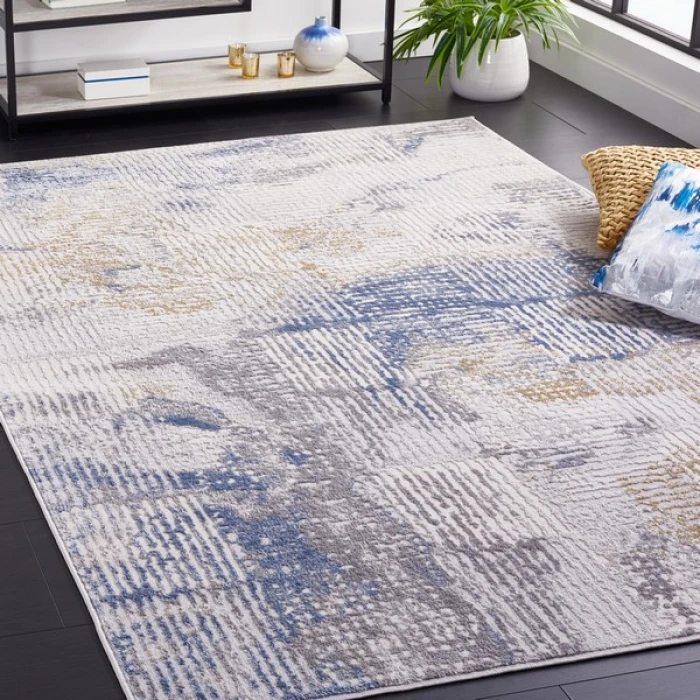 Safavieh Palma Beige / Light Blue PAM350 8 ft. X 10 ft. Rectangle Rug