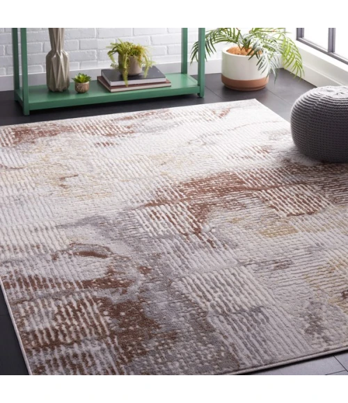 Safavieh Palma Beige / Brown PAM350 8 ft. X 10 ft. Rectangle Rug