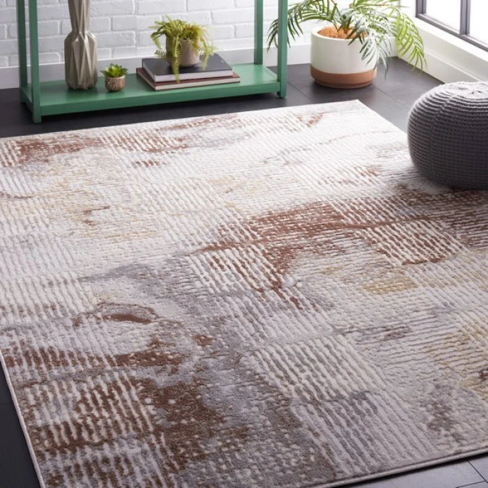 Safavieh Palma Beige / Brown PAM350 8 ft. X 10 ft. Rectangle Rug