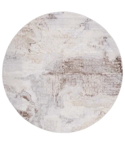 Safavieh Palma Beige / Brown PAM350 6 ft. 7 in. X 6 ft. 7 in. Round Rug