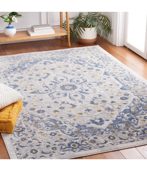 Safavieh Palma Beige / Light Blue PAM354 5 ft. 5 in. X 7 ft. 7 in. Rectangle Rug