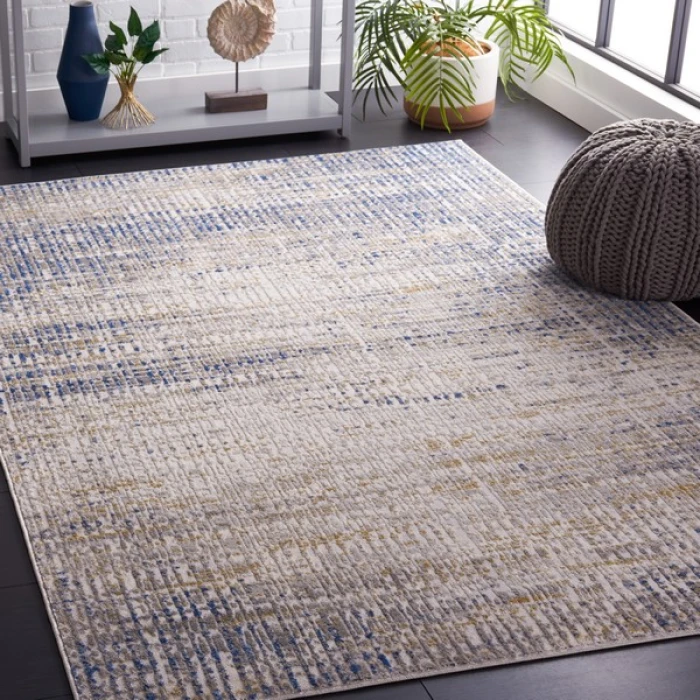 Safavieh Palma Beige / Blue PAM356 4 ft. 5 in. X 6 ft. 5 in. Rectangle Rug