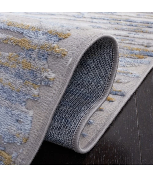 Safavieh Palma Grey / Blue PAM360 5 ft. 5 in. X 7 ft. 7 in. Rectangle Rug