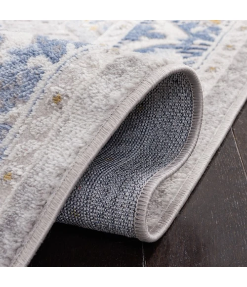 Safavieh Palma Grey / Blue PAM362 6 ft. 7 in. X 6 ft. 7 in. Square Rug