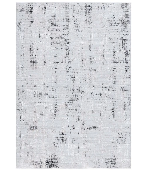 Safavieh Parker Light Grey / Black PRK100 4 ft. X 6 ft. Rectangle Rug