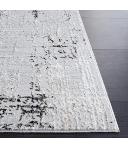 Safavieh Parker Light Grey / Black PRK100 9 ft. X 12 ft. Rectangle Rug