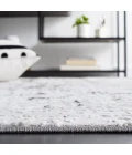 Safavieh Parker Light Grey / Black PRK100 6 ft. 7 in. X 6 ft. 7 in. Square Rug