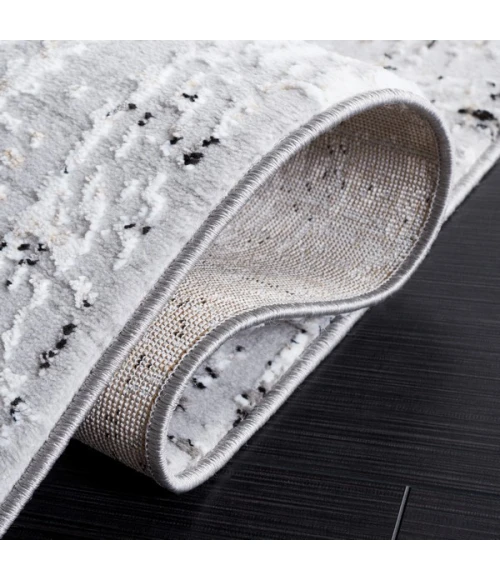 Safavieh Parker Light Grey / Black PRK100 6 ft. 7 in. X 6 ft. 7 in. Square Rug