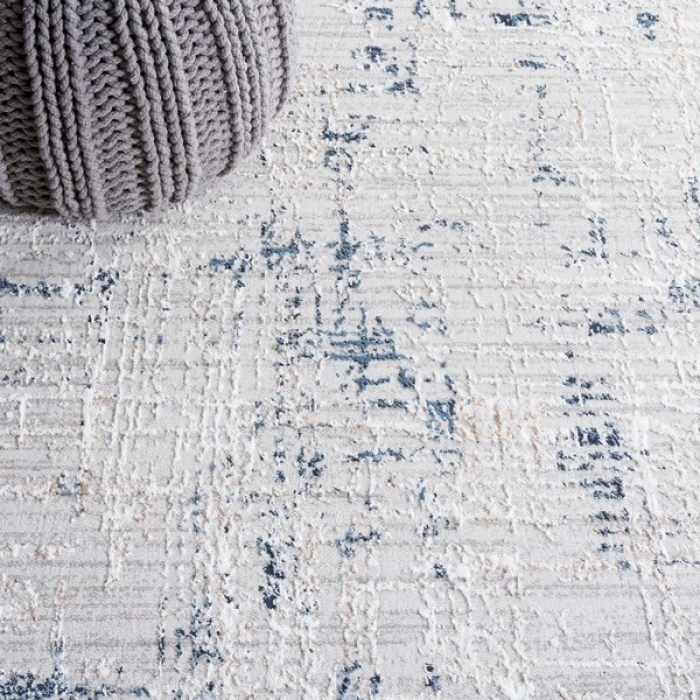 Safavieh Parker Taupe / Grey Blue PRK100 6 ft. 7 in. X 6 ft. 7 in. Round Rug