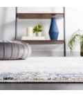 Safavieh Parker Taupe / Ivory Blue PRK101 6 ft. 7 in. X 6 ft. 7 in. Round Rug