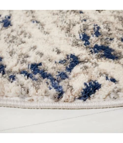 Safavieh Petra Ivory / Blue PTA102 6 ft. 7 in. X 6 ft. 7 in. Round Rug