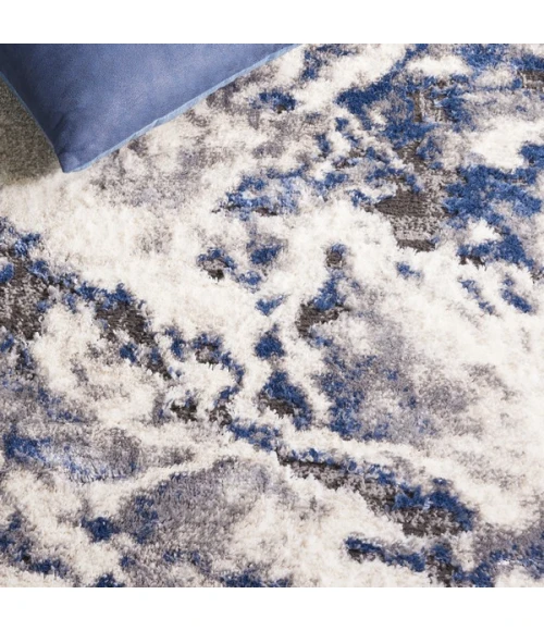 Safavieh Petra Ivory / Blue PTA104 4 ft. X 6 ft. Rectangle Rug