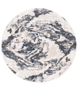 Safavieh Petra Ivory / Blue PTA104 6 ft. 7 in. X 6 ft. 7 in. Round Rug