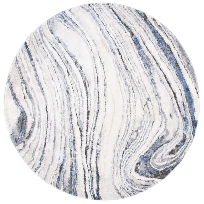 Safavieh Petra Light Beige / Blue PTA110 6 ft. 7 in. X 6 ft. 7 in. Round Rug