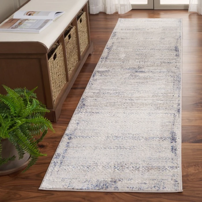 Safavieh Prestige Ivory / Blue PTE114 2 ft. 3 in. X 8 ft. Runner Rug