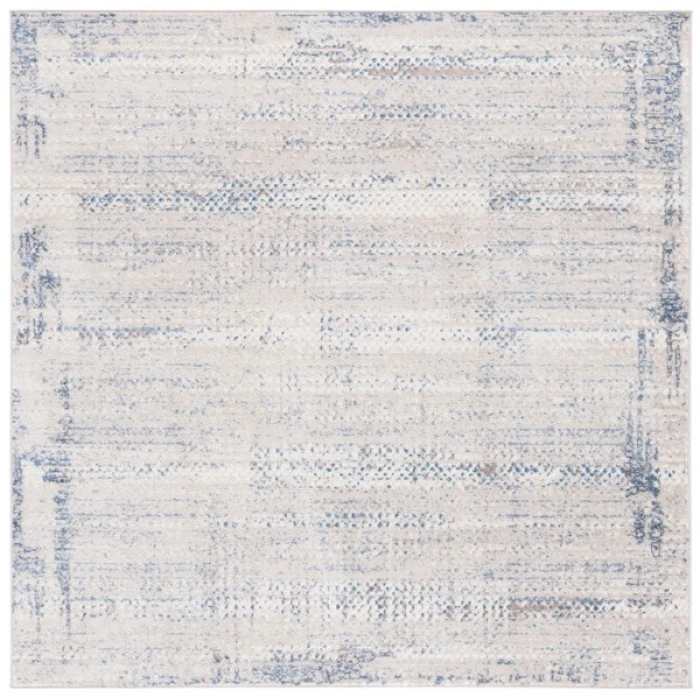 Safavieh Prestige Ivory / Blue PTE114 6 ft. 7 in. X 6 ft. 7 in. Square Rug