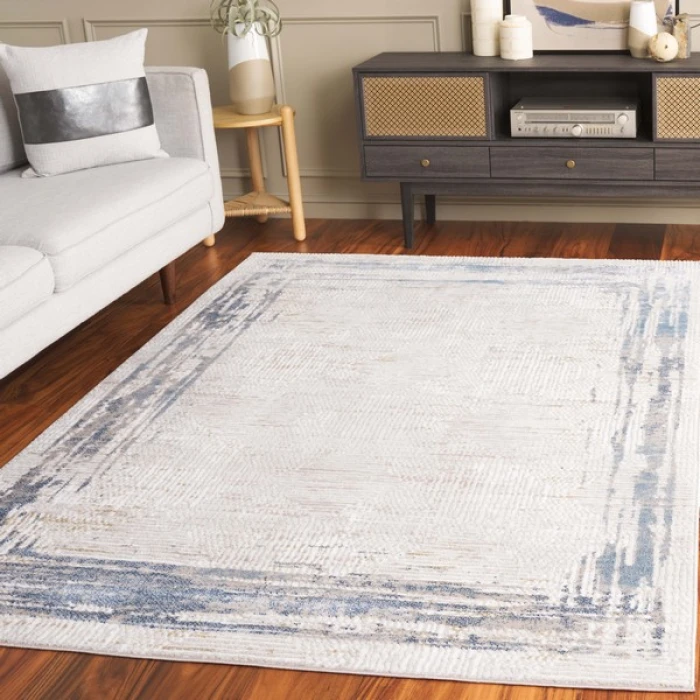 Safavieh Prestige Ivory / Blue PTE126 5 ft. 3 in. X 7 ft. 6 in. Rectangle Rug