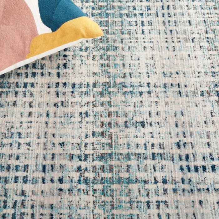 Safavieh Rainbow Blue / Ivory RBW654 4 ft. X 6 ft. Rectangle Rug