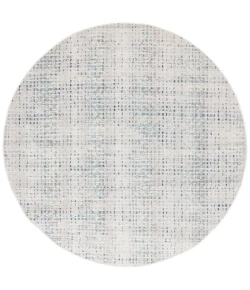 Safavieh Rainbow Blue / Ivory RBW654 6 ft. 7 in. X 6 ft. 7 in. Round Rug