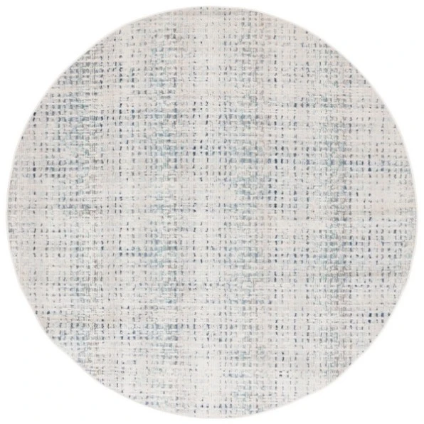 Safavieh Rainbow Blue / Ivory RBW654 6 ft. 7 in. X 6 ft. 7 in. Round Rug