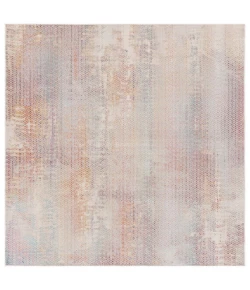 Safavieh Rainbow Navy / Rust Gold RBW658 6 ft. 7 in. X 6 ft. 7 in. Square Rug