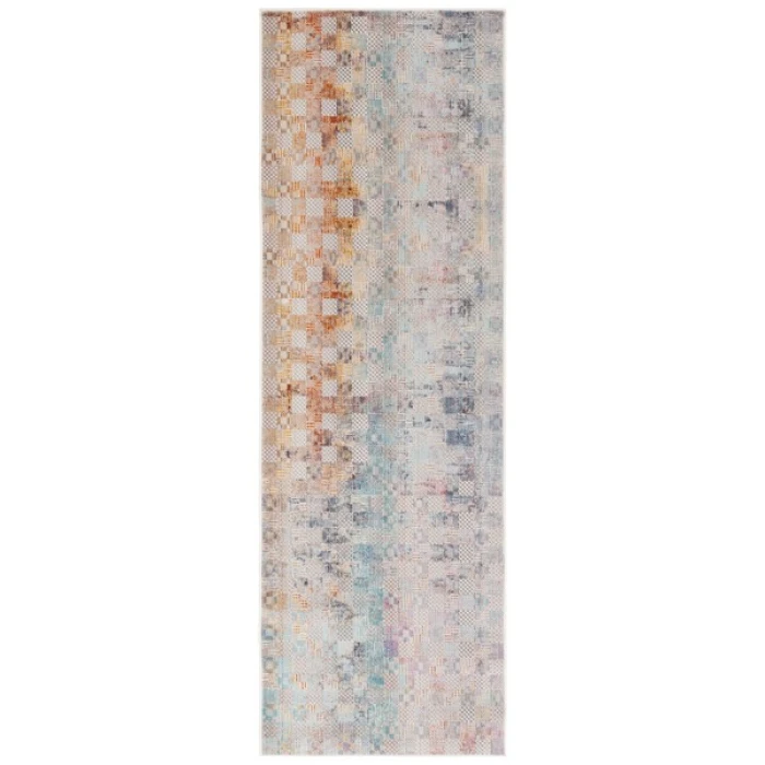 Safavieh Rainbow Blue / Gold RBW662 2 ft. 6 in. X 8 ft. Runner Rug