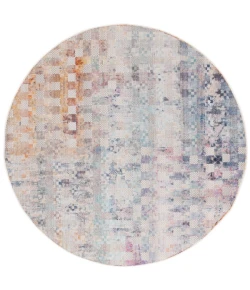 Safavieh Rainbow Blue / Gold RBW662 6 ft. 7 in. X 6 ft. 7 in. Round Rug