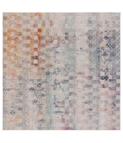 Safavieh Rainbow Blue / Gold RBW662 6 ft. 7 in. X 6 ft. 7 in. Square Rug