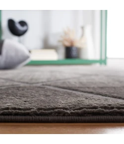 Safavieh Revive Charcoal REV104 6 ft. 7 in. X 6 ft. 7 in. Round Rug