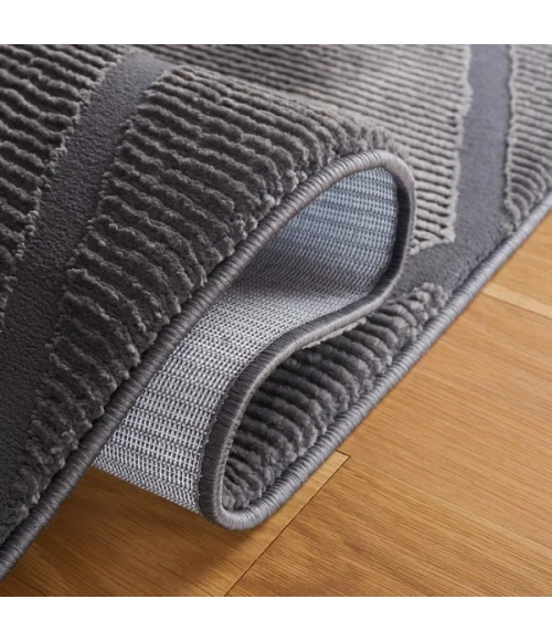 Safavieh Revive Charcoal REV104 6 ft. 7 in. X 9 ft. Rectangle Rug