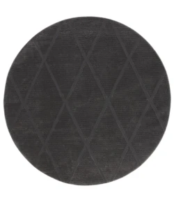 Safavieh Revive Charcoal REV104 6 ft. 7 in. X 6 ft. 7 in. Round Rug