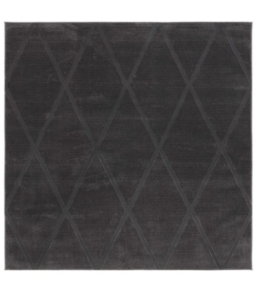 Safavieh Revive Charcoal REV104 6 ft. 7 in. X 6 ft. 7 in. Square Rug