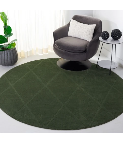 Safavieh Revive Green REV104 5 ft. 3 in. X 5 ft. 3 in. Round Rug