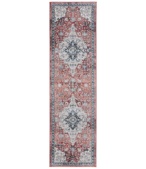Safavieh Rosewood Ivory / Red ROW104 2 ft. 3 in. X 8 ft. Runner Rug