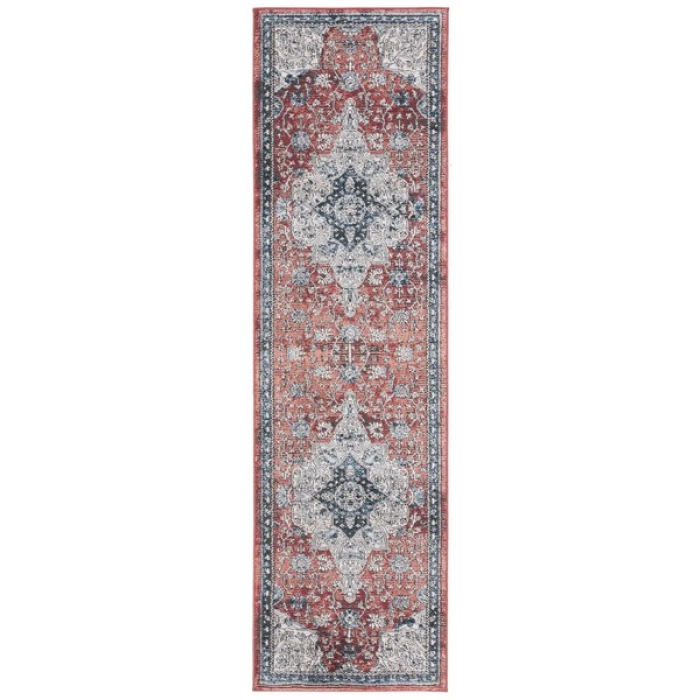 Safavieh Rosewood Ivory / Red ROW104 2 ft. 3 in. X 8 ft. Runner Rug