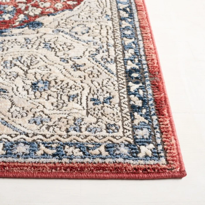Safavieh Rosewood Ivory / Red ROW104 9 ft. X 12 ft. Rectangle Rug