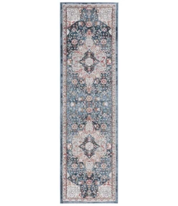 Safavieh Rosewood Ivory / Blue ROW104 2 ft. 3 in. X 8 ft. 0 in. Runner Rug