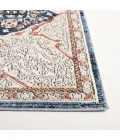 Safavieh Rosewood Ivory / Blue ROW104 6 ft. 7 in. X 6 ft. 7 in. Square Rug