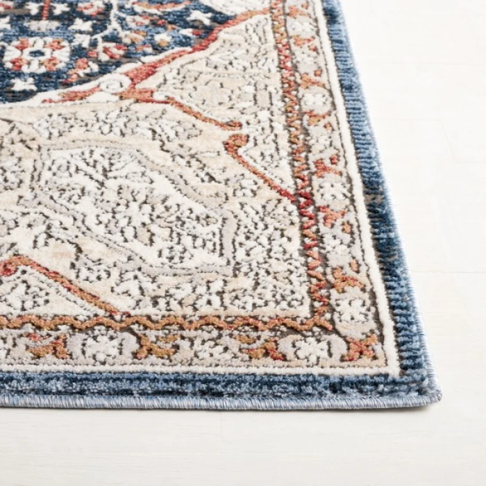 Safavieh Rosewood Ivory / Blue ROW104 9 ft. X 12 ft. Rectangle Rug